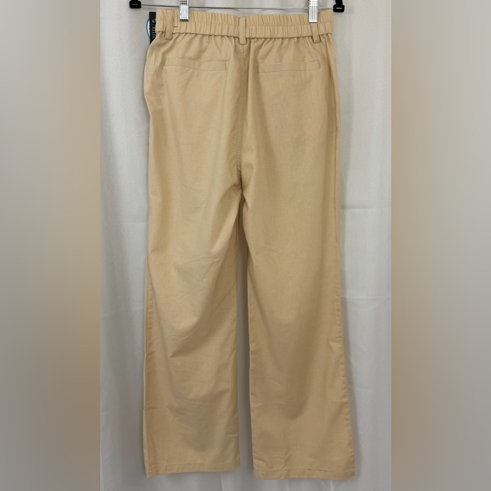 High-Rise Wide-Leg Pants in Cream - Picture 10 of 15